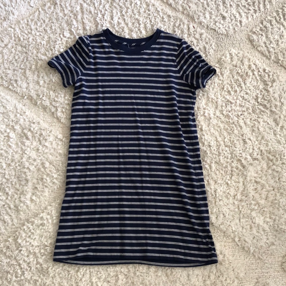 Madewell T-shirt dress in epperson stripe
